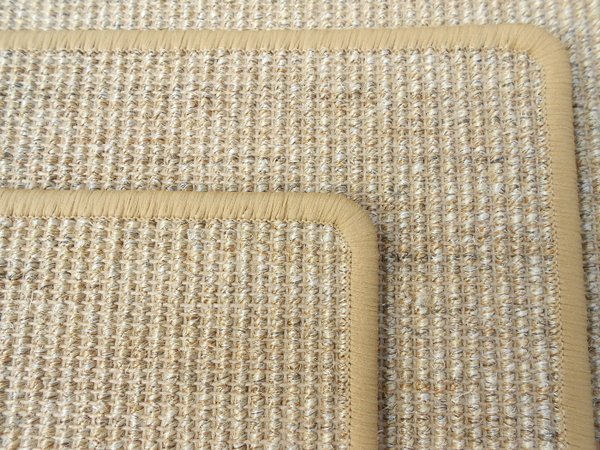 Sisal Stufenmatte eckig, extra breit, robust 80cm